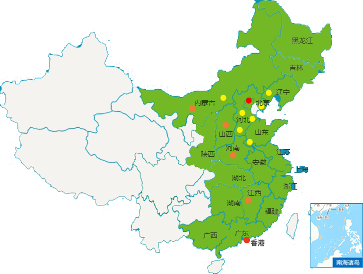 风云体育官网有限公司业务覆盖范围