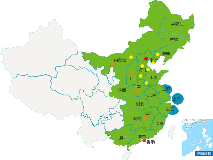 风云体育官网有限公司业务覆盖范围